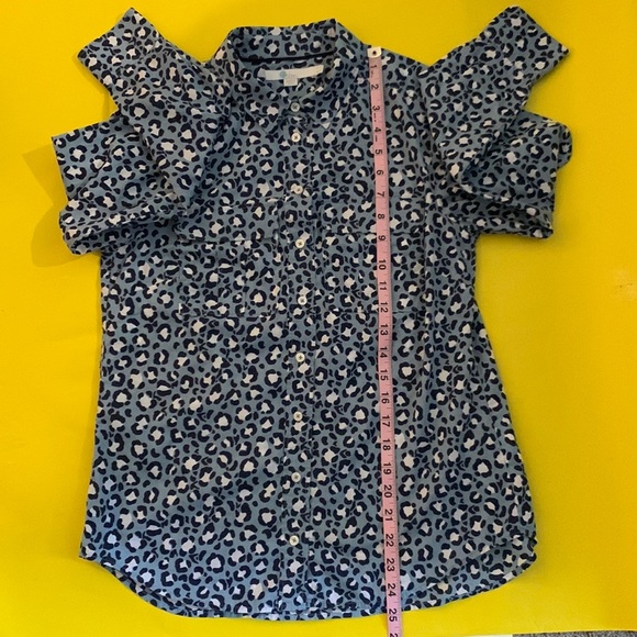 🟠 BODEN 🟠 (Anthro) abstract leopard print button-down shirt - Picture 9 of 9